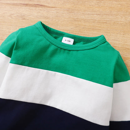 Newborn 0-2 Years Baby Boy Suit 2PCS Clothes Print Long Sleeve T-shirt Top + Long Pant Set Sport Casual Autumn Outfit Clothing