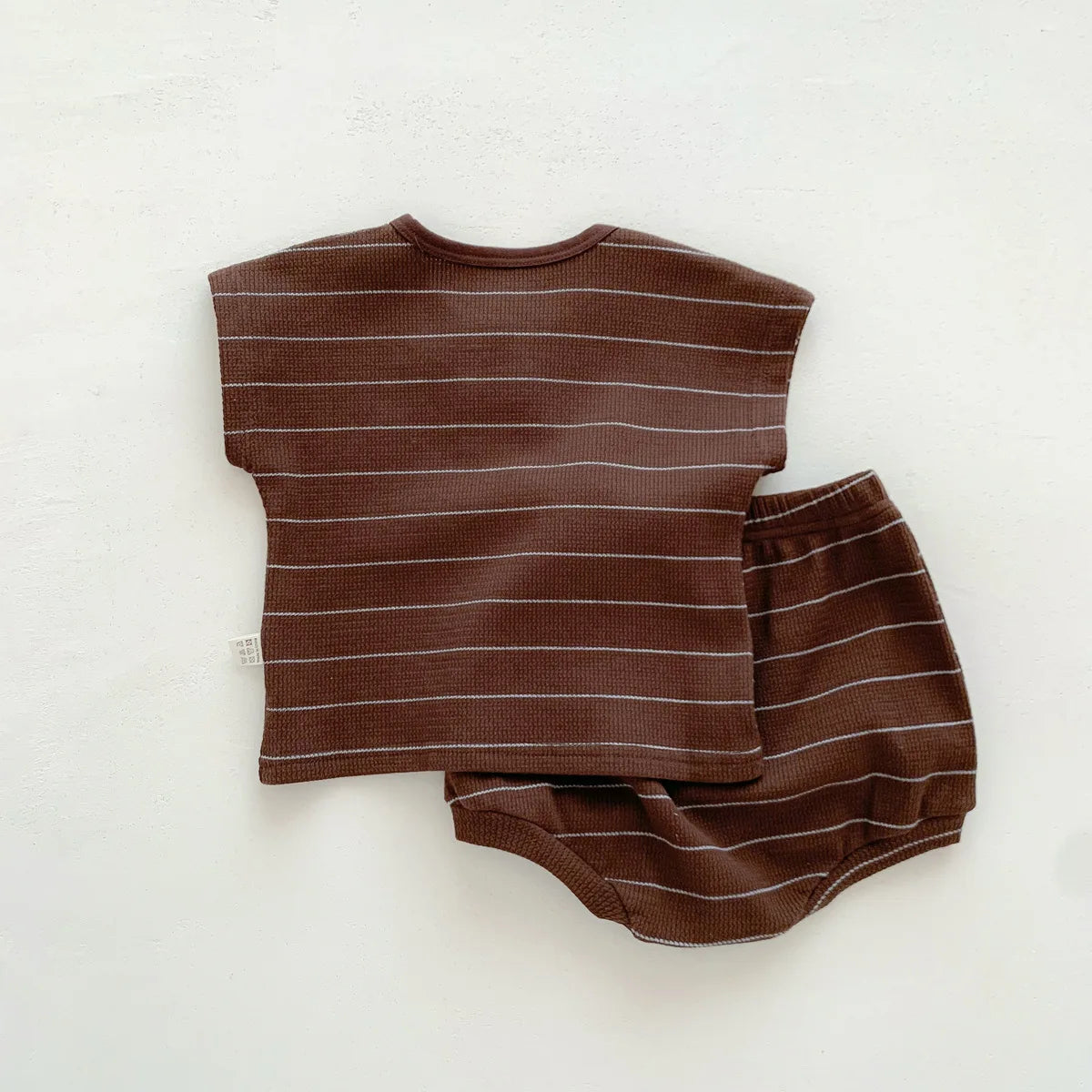 Summer Baby Girls Clothes Set Stripe Boys Infant Clothing Set Top PP Shorts Suit 2PCS Outfits Toddler Baby's Leisure Sports Set