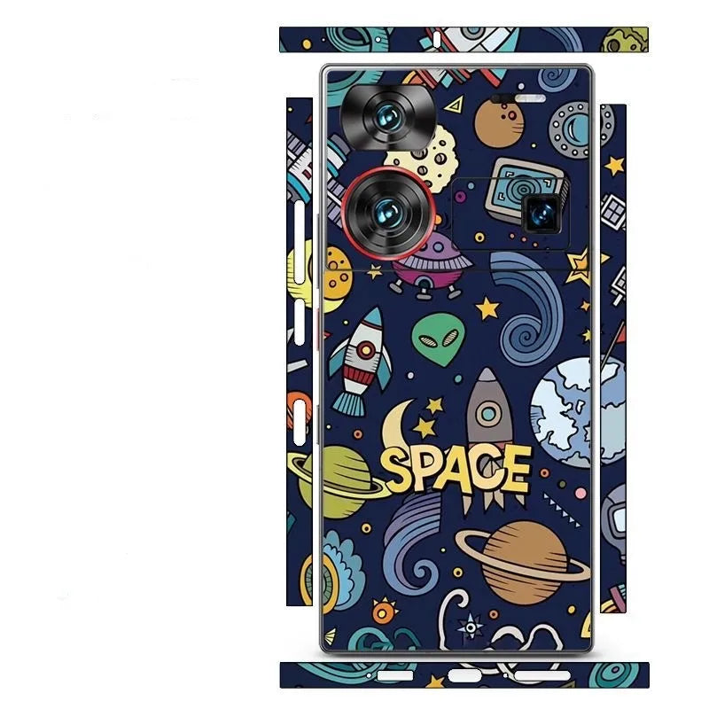 3M Colorful Sticker for Nubia Z50 Ultra 5G Back Screen Protector Hing Side Skin Protective Film Z60 ultra