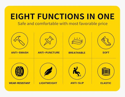 Men Safety Boots Welder Safety Shoes Anti-Smash Indestructible Safety Shoes Men Work Boots Steel Toe Security Boots Footwear