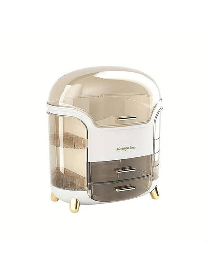 Cosmetic storage mask desktop organizer makeup box dustproof large capacity multifunctional household cosmetic storage box