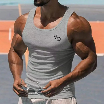 2026 Men's Summer Tank Top 2025 Sleeveless Square Collar Gym Exercise T-Shirt Breathable Comfortable Casual Sports Vest for Men