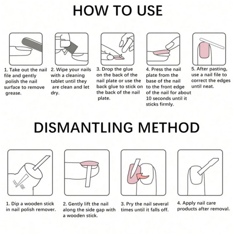 120Pcs Chic French Tip Nails Set Short French Tip Toenail Press Glossy Square Fake Toe Nails Full Cover Luxury Press On Toenails