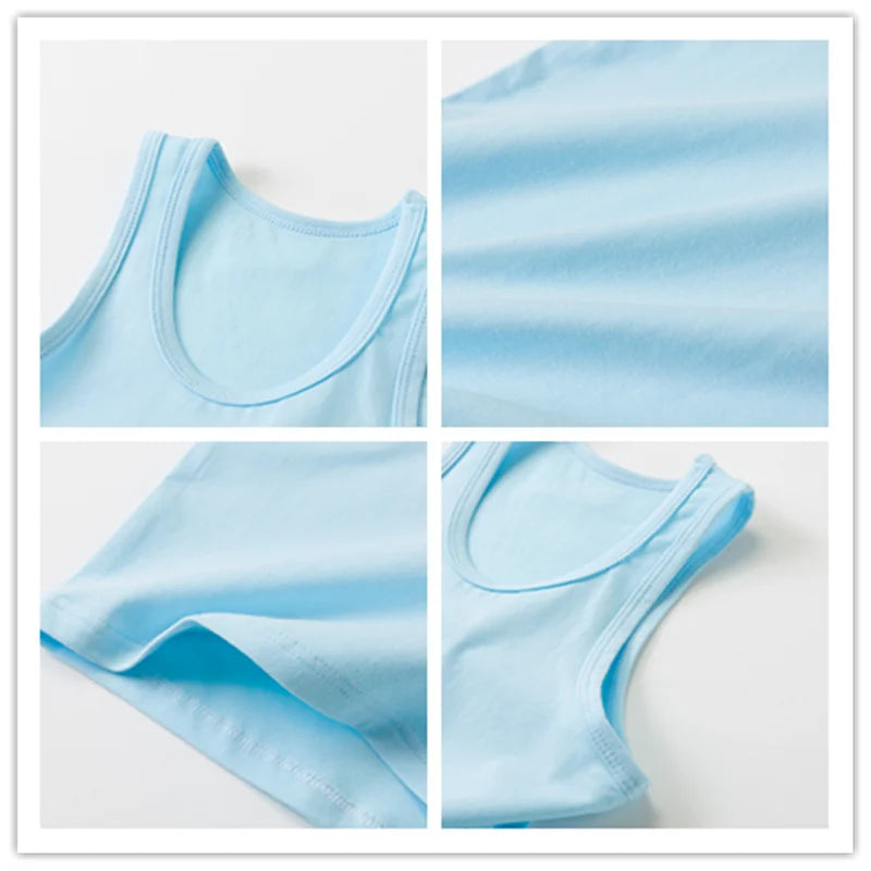 Boys Sleeveless Vest Kids Letter Print Summer 2025 Casual Tank Top Teenagers Singlet Children Camisoles Clothing