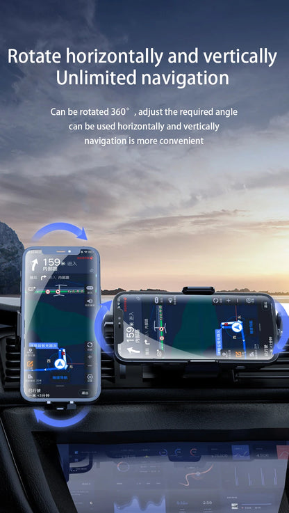 Wireless Car Charger Stand Automatic Fast Charging Station For iPhone 15 14 13 12 Samsung Z Flip Fold Xiaomi Phone Holder Mount