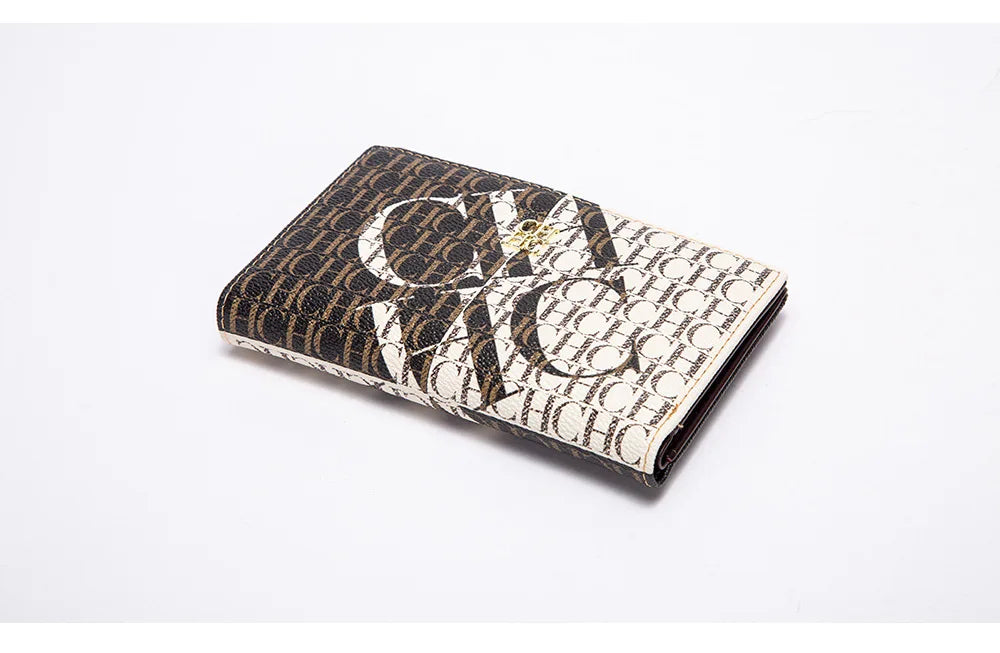 Carolina Herrera NEW Women's Cartoon Long Wallet, Classic PVC Fashion Simple Lightweight All-Match Purse
