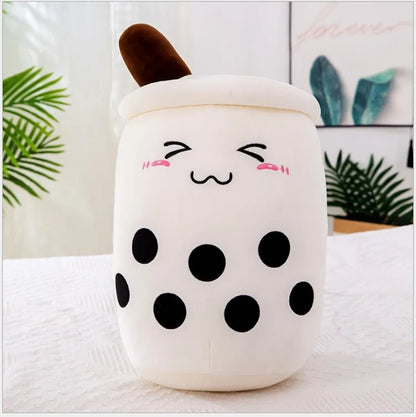 24/70CM Real-life Bubble Tea Plush Toy Boba Milk Tea Plushie Toy Soft Stuffed Hug Pillow Balls Bubo Tea Cup Cushion Gift Girl