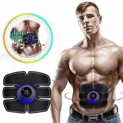 EMS Muscle Stimulator Training Device For Abs And Arms Workout, Home Fitness Equipment For Men