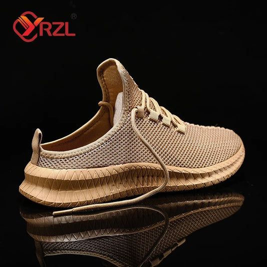 YRZL Men Casaul Slippers Lightweight Non Slip Breathable Mesh Shoes Half Slippers Outdoor Summer Loafers Lazy Shoe for Men