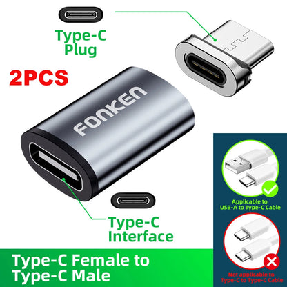 Magnetic Cable Connector Mobile Phone Cable Adapter Micro USB Magnetic Tip Magnet Charger Plug Type C Adapter for Huawei Android