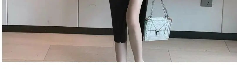 Vintage French Dress for Women Sleeveless Halter High Waist Slit Long Dresses Summer New Chic Temperament Vestidos