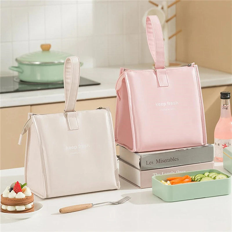 One-shoulder Bento Bag Student Lunch Box Bag Lunch Bag Office Worker Carrying Lunch Bag Thermal Insulation Bag