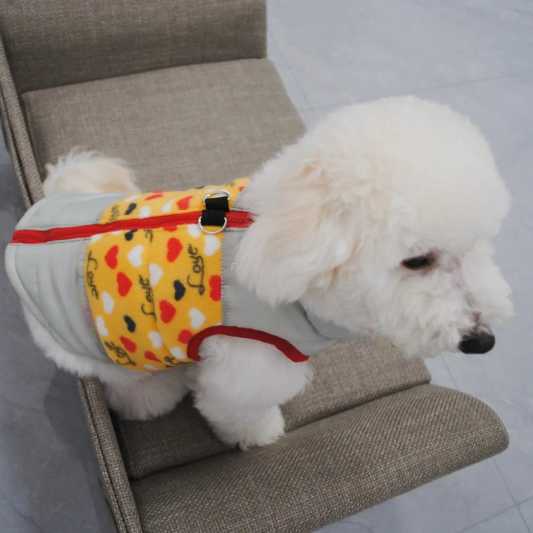Pet Clothes Puppy Outfit Vest Warm Dog Clothes for Small Dogs Winter Windproof Pets Dog Jacket Christmas Coat Ropa Perro