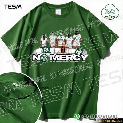 TESM Men Yellow Cotton T-Shirt Men Women Summer Streetwear Fashion Short Sleeve Couple Parent-Child Casual  Cotton Tee