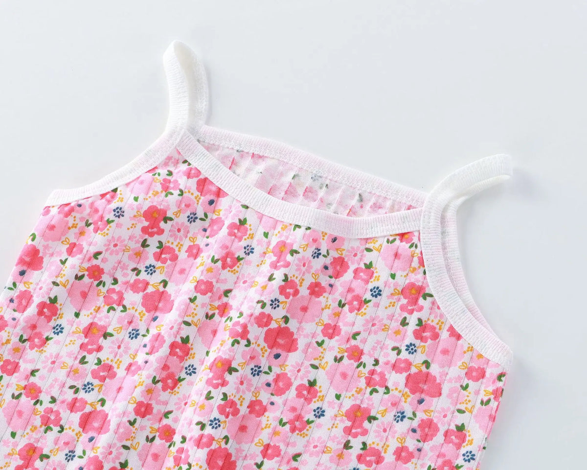 Cotton Camisole Top+Shorts Suits For Infant Girl's Clothes Baby 1st Birthday Sets Summer Newborn Baby Girl Clothing Outfits Sets