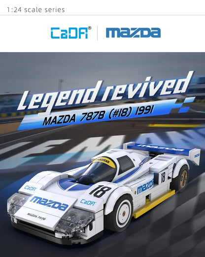 Cada 1:24 Technical Drift Racing Car C42 Sports Car Model Building Blocks City Endurance Sports-Car Bricks Toys For Kid Gifts