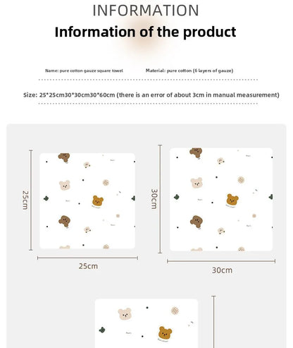 2PCS.Newborn 100% Cotton Gauze Burp Cloths—Ultra-Soft Baby Washcloths.Breathable,skin-friendly, super absorbent&easy to clean.