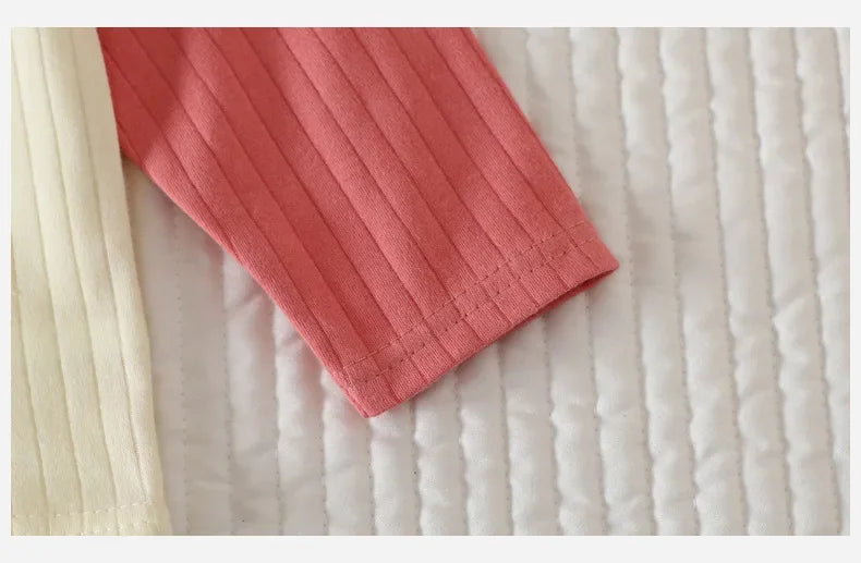 New Baby Boys Girls Warm Pajamas Kids Cute Cartoon Animal O-neck T-Shirt Tops + Pants Pyjamas Autumn Underwear Clothing Sets