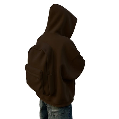 New Outdoors backpack Men's Sports and Leisure Loose Hooded Zipper Sweatshirt Traveler cardigan Jacket