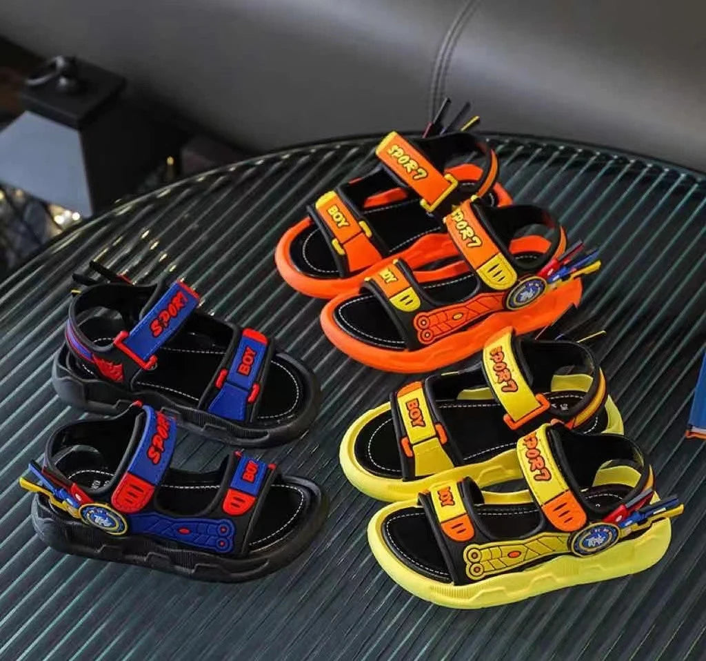 Kids' Sports Beach Shoes for Small To Big Children Summer Cool Boys' Sandals – Waterproof Plastic Fashion Korean-style