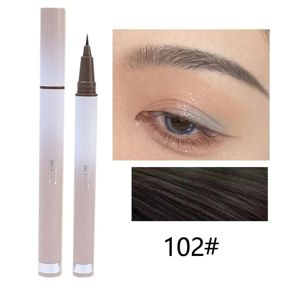 1PCS Ultra-fine Head Smooth Eyebrow Pencil Outline Shadow Lying Silkworm Eyeliner Waterproof Non-smudge Lasting Liquid Brow Pen