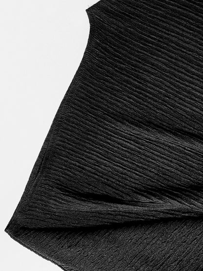 Weird Puss Sexy 2 Piece Set Women Skew Collar Loose Crop Tops+Ruched Knot Ribbon Skirt Matching Beach Vacation Party Club Suit