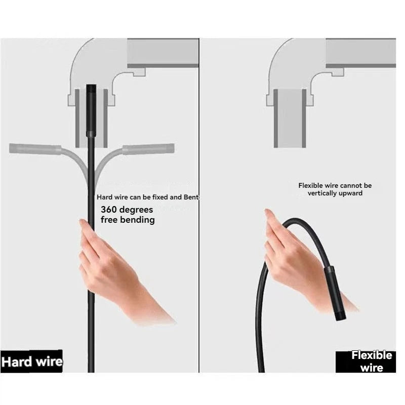 5.5/8MM TYPE-C Android Endoscope Camera IP67 Waterproof 6 LED Adjustable  Borescope Mini Camera for Pipeline Inspection