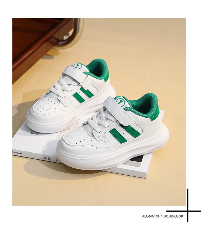 Children's Sneakers Kids Fashion Design Black White Non-slip Casual Shoes for Boys Girls Breathable Sneakers Toddler Outdoor