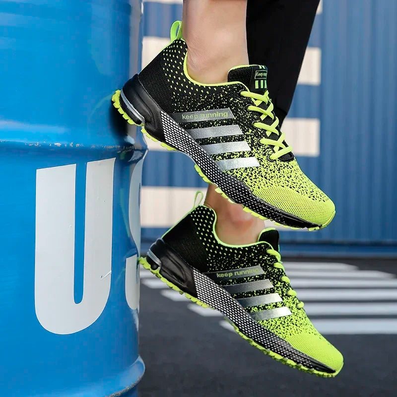 New men's women's flying mesh surface spring summer breathable casual sports shoes flat vulcanized couple running big size48