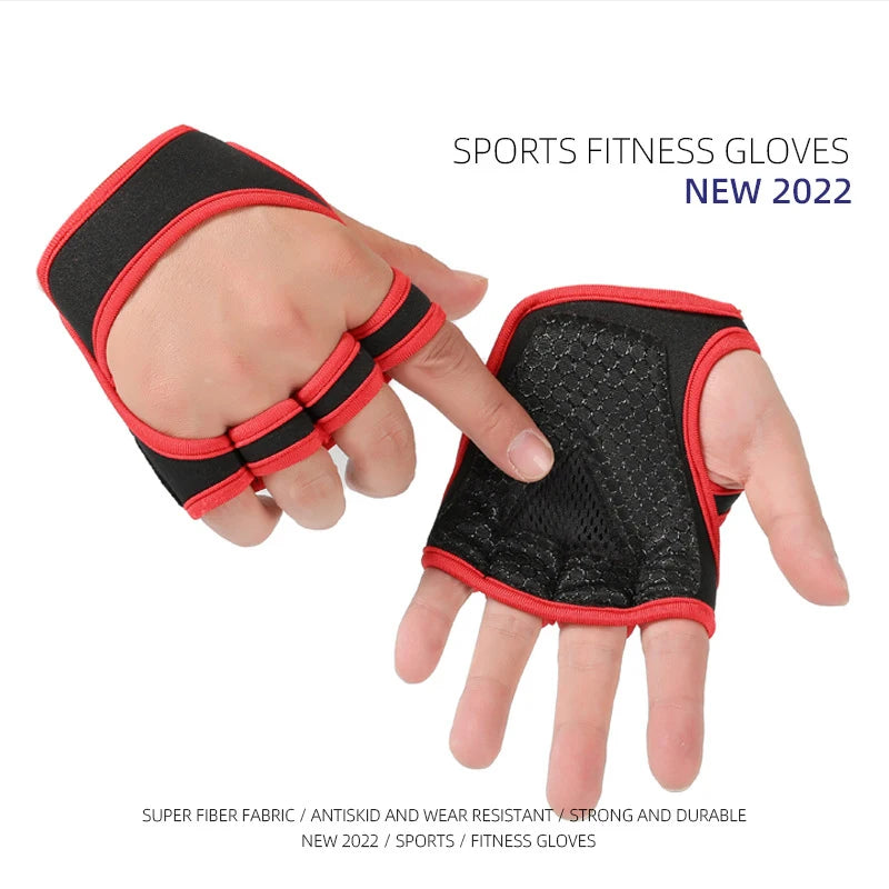 Gym Gloves for Men Women Fitness Weight Lifting Wristband Gloves Body Building Training Sports Exercise Cycling Glove Shockproof
