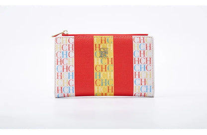 Carolina Herrera NEW Women's Cartoon Long Wallet, Classic PVC Fashion Simple Lightweight All-Match Purse