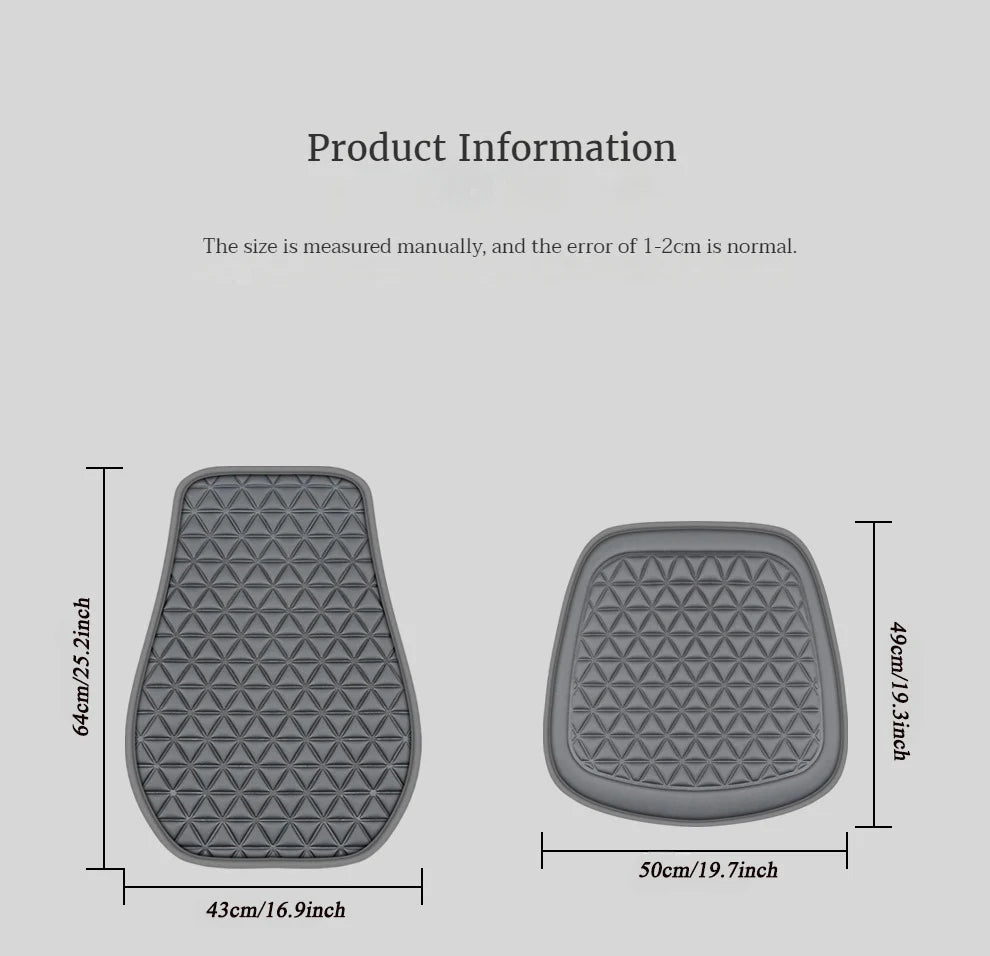 3D Suspended  Car Seat Cushion with Embossed Pattern,Separate Bottom Seat Cushion and Back Cushion Fit for Most Cars