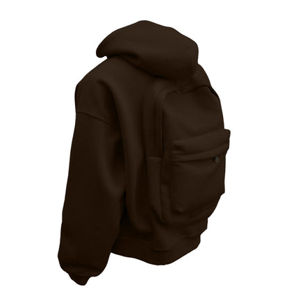 New Outdoors backpack Men's Sports and Leisure Loose Hooded Zipper Sweatshirt Traveler cardigan Jacket