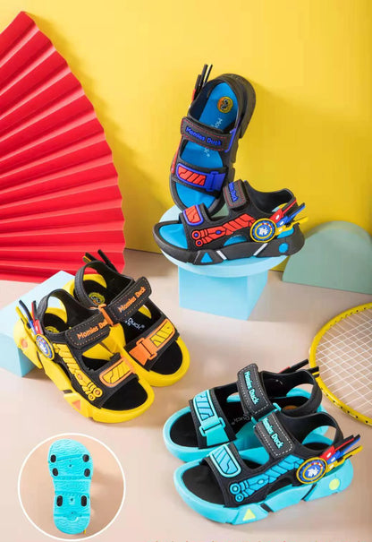 Kids' Sports Beach Shoes for Small To Big Children Summer Cool Boys' Sandals – Waterproof Plastic Fashion Korean-style