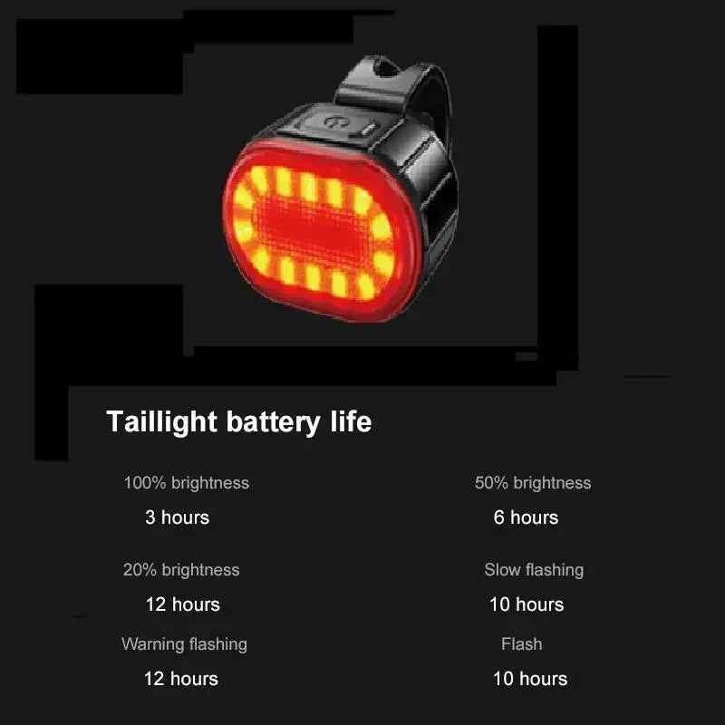 Cycling Bicycle Front Rear Light /Set Bike Defense Flashlight Stick MTB Waterproof Taillight LED Lantern Bicycle Accessories