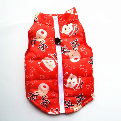 Pet Clothes Puppy Outfit Vest Warm Dog Clothes for Small Dogs Winter Windproof Pets Dog Jacket Christmas Coat Ropa Perro
