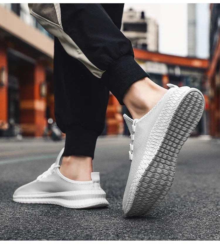 YRZL Men Casaul Slippers Lightweight Non Slip Breathable Mesh Shoes Half Slippers Outdoor Summer Loafers Lazy Shoe for Men