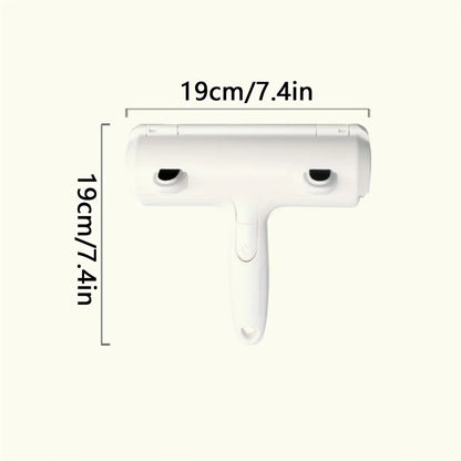 Cat Hair Removal Brush Large Pet Fluff Roller Portable Washable Cat Dog Lint Furniture Sofa Cleaning Tool Reusable Self-cleaning
