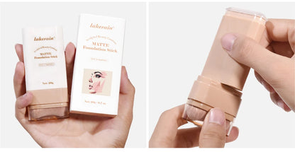 Skin Tint Foundation Stick 6 Colors Balm Serum Boosted Smooth Plumper Hight Coverage Travel Bronze Foundation Stick Makeup