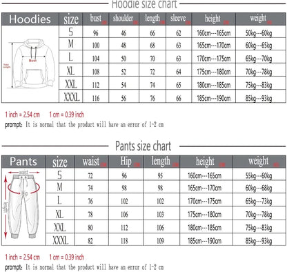 Men's Velvet Thickened Sports Set New York Letter Printed Spring and Autumn Hoodie Set Long Sleeve Casual Comfortable Pocket Hoo