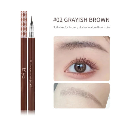 1PCS Ultra-fine Head Smooth Eyebrow Pencil Outline Shadow Lying Silkworm Eyeliner Waterproof Non-smudge Lasting Liquid Brow Pen