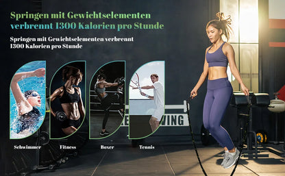 25 mm*3 M Weighted Jump Rope For Fitness Heavy Jump Rope 10ft  Women Men Workout Battle Ropes Fitness Training Skipping Rope