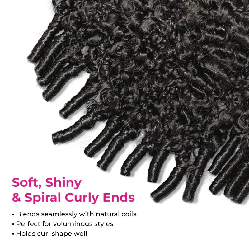 300 Density Burmese Curly Human Hair Wigs For Women 4C Afro Kinky Culry 3 IN 1 Half Wigs Human Hair Wigs 100% Human Hair On Sale