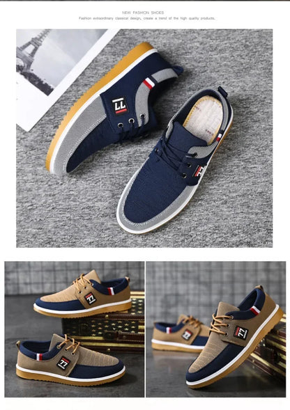 Men's Canvas Shoes, Soft Soled Driving Shoes, Men's Sports Shoes, Lightweight and Casual Men's Vulcanized Shoes, Large Size 47