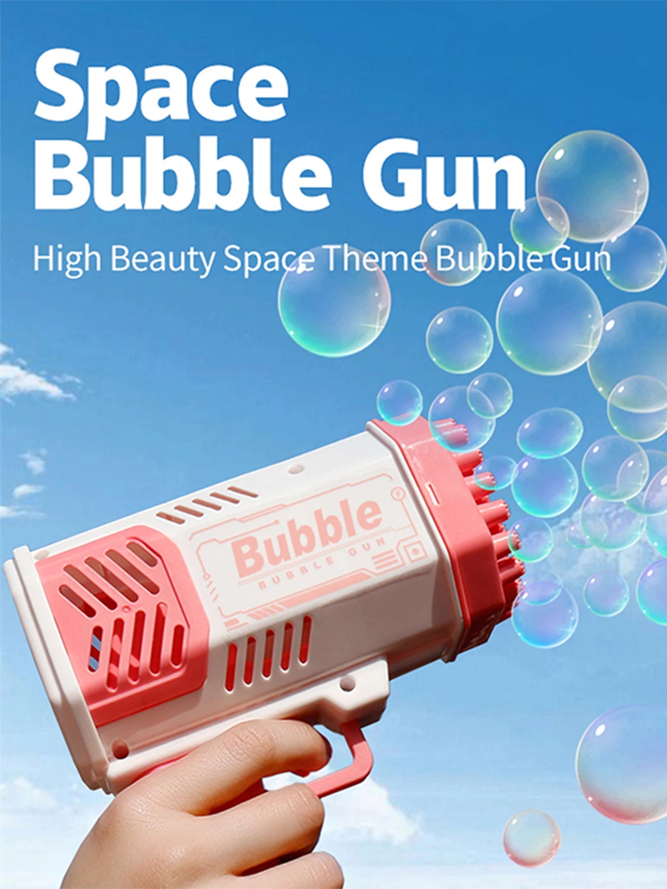 40 Hole CHILDREN'S Outdoor Toy Bubble Gun Electric Toy Blowing Bubbles (Without Bubble Water)