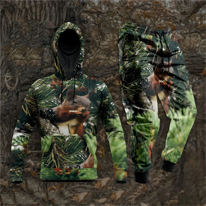 Forest Camouflage 3D Print Hoodies Pants Sets Men's Autumn Sweatshirts Sweatpants Two Piece Suits Outdoor Tracksuit Man Clothing