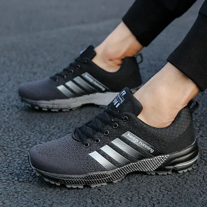 New men's women's flying mesh surface spring summer breathable casual sports shoes flat vulcanized couple running big size48