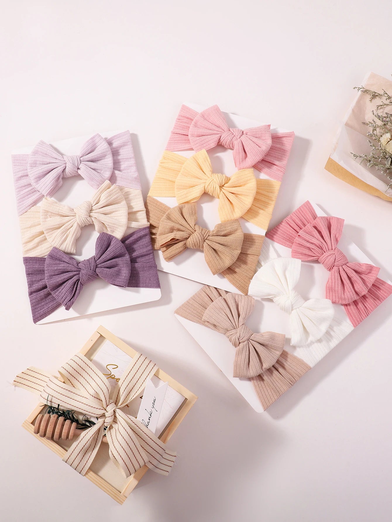 3Pcs/Set Cute Solid Headband for Baby Girls Soft Elastic HeadWrap Turban Hairband Headwear Infant Kids Hair Accessories