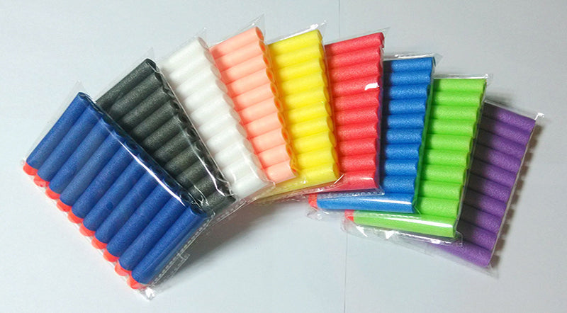 7.2cm 100pcs for Nerf Soft Bullets Darts Round Head Refill Sponge Darts Kids Children Toy Gun Bullets for NERF N-Strike Blasters