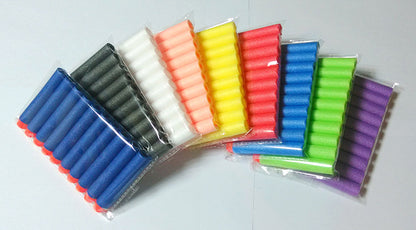 7.2cm 100pcs for Nerf Soft Bullets Darts Round Head Refill Sponge Darts Kids Children Toy Gun Bullets for NERF N-Strike Blasters